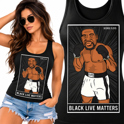 TANK TOP ŚMIESZNY GEORGE FLOYD BOXER